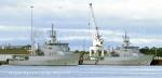ID 5284 OTAGO (OPV 1/P148) nearest camera, about to commence more seatrials, as WELLINGTON (OPV 2/P55) lays alongside at BAE Williamstown,Victoria, Australia. Both vessels are part of the former NZ Labour...